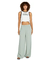 Volcom Juniors' Stoneshine Wide-Leg Pants