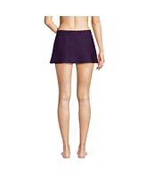 Lands' End Women's Texture Mini Swim Skirt Bottoms