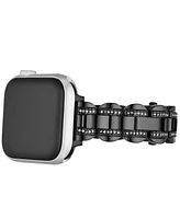 Kate Spade New York Women's black stainless steel band for apple watch, 38,40,41,42,44,45,49mm