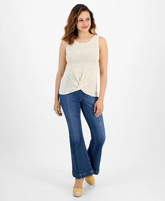 I.n.c. International Concepts Petite Twist-Front Sweater Tank Top, Created for Macy's