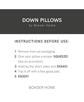 Bokser Home Soft 700 Fill Power Luxury White Duck Down Bed Pillow