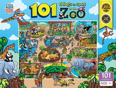 Masterpieces 101 Things to Spot at the Zoo - 101 Piece Jigsaw Puzzle