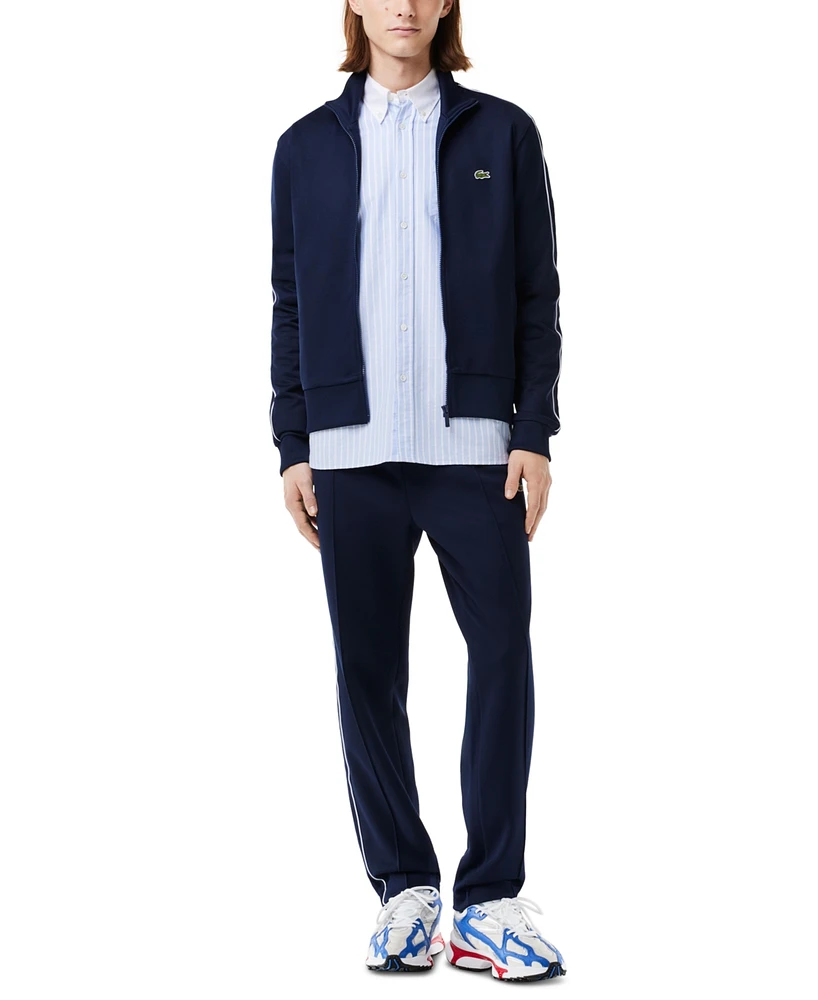 Lacoste Men's Paris Long Sleeve Zip-Front Logo Sweatshirt - 166