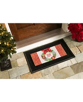 Evergreen Indoor Outdoor Doormat Bundle Set of 5 - Frame and 4 Welcome Seasonal Inserts Halloween Ghost Cardinal Thanksgiving Gnome