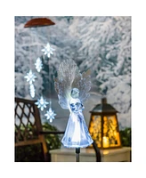 Evergreen 14"H Angel Fiber Optic Garden Stake