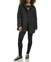 Karl Lagerfeld Embellished Short Trench Coat