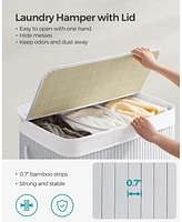 Slickblue 3-Section Laundry Hamper with Lid