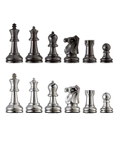 Bobby Fischer Metal Ultimate Chess Pieces, 3.75 in. king