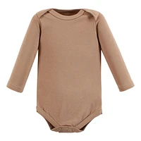 Hudson Baby Boys Cotton Long-Sleeve Bodysuits, Animal Adventure 7-Pack, 12-18 Months