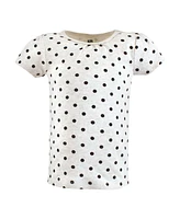 Hudson Baby Toddler Girls Short Sleeve T-Shirts, Cinnamon Pink Prints