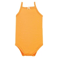 Hudson Baby Girls Cotton Bodysuits, Citrus Orange, 18-24 Months