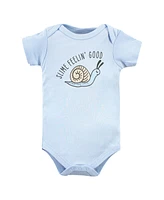 Hudson Baby Baby Boys Unisex Baby Cotton Bodysuits, -Pack