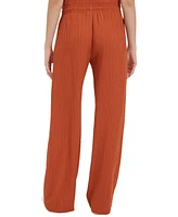 Calvin Klein Women's Crinkle Drawstring Wide Leg Pant