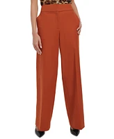 Calvin Klein Women's Wide Leg Cotton Blend Pants