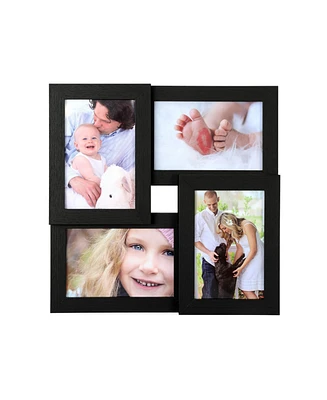 Slickblue Picture Frames For 4 Photos 4" X 6" Collage Photo Frames, Wall Hanging Or Table Top
