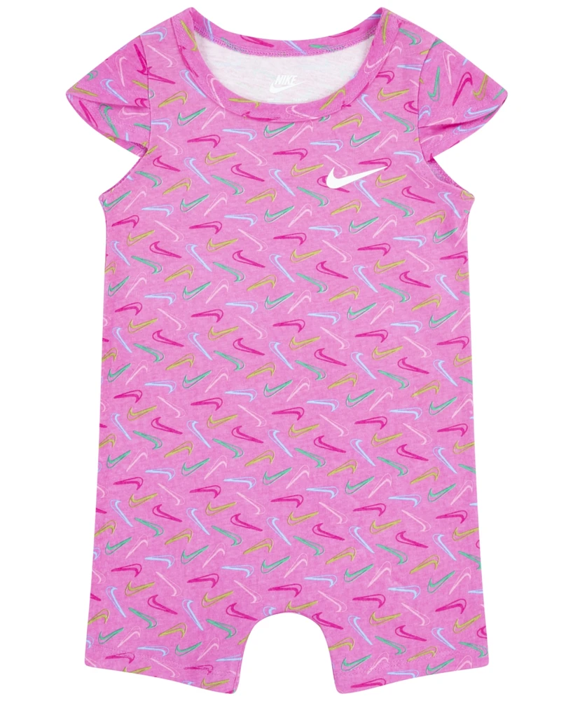 Nike Infant Girls Swoosh Logo Romper