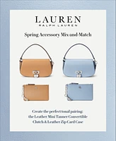Lauren Ralph Leather Zip Card Case