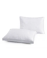 Unikome 2 Pack Medium Density Goose Feather Gusset Pillows, Standard