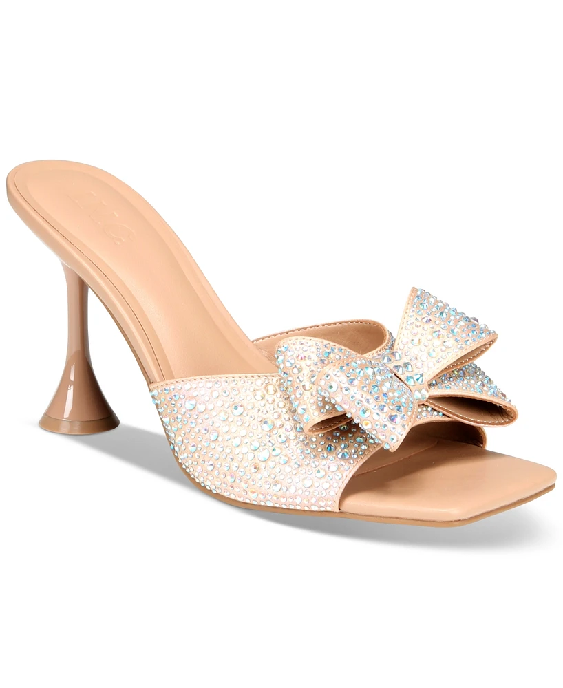 I.n.c. International Concepts Women's Beonna Embellished Bow Slide Sandals, Created for Macy's