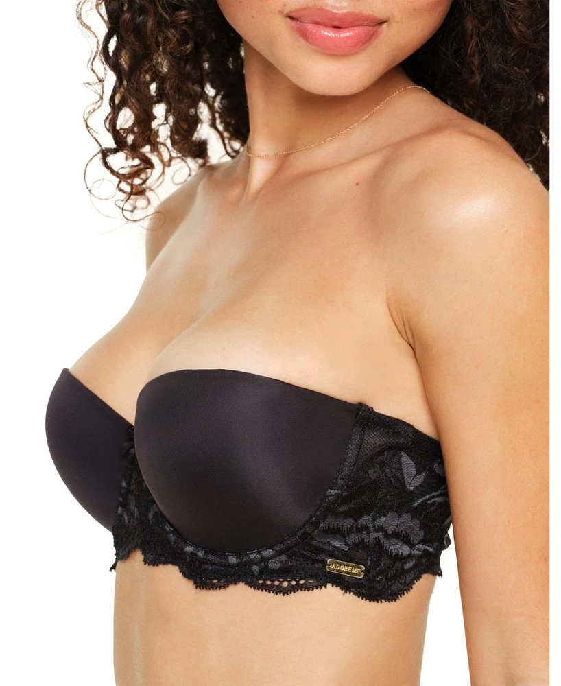 Adore Me Women's Lyza Push Up Balconette Bra