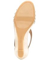 Style & Co Women's Ginifur Embellished Strappy Wedge Sandals, Created for Macy's