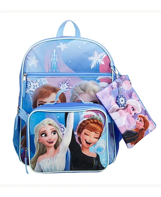 Frozen Girl's 5 Pc Backpack Set