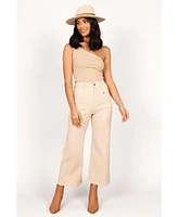 Georgette High Waisted Straight Leg Pants