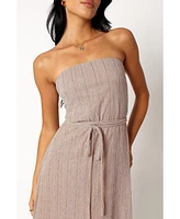 Petal and Pup Womens Farley Strapless Maxi Dress