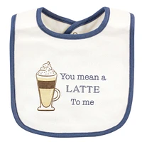 Hudson Baby Infant Boy Cotton Bibs, Food Puns Boy, One Size