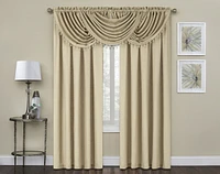 Kate Aurora Living Textured Crepe Sheer Single Window Curtain Treatments And Valances