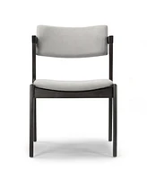 Glamour Home 31.3" Auden Rubberwood, Fabric Dining Chair