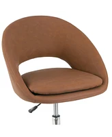 Glamour Home 34.75" Aura Polyester, Metal Task Chair