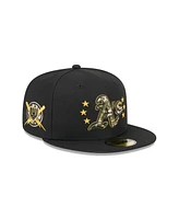 New Era Men's Black Oakland Athletics 2024 Armed Forces Day On-Field 59FIFTY Fitted Hat