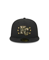 New Era Men's Black Kansas City Royals 2024 Armed Forces Day On-Field 59FIFTY Fitted Hat