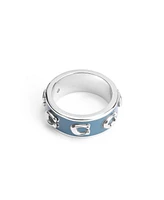 Coach Enamel Signature C Band Ring