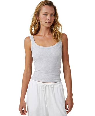 Women's Cotton On Staple Rib Double Scoop Tank