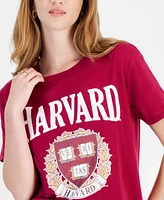 Love Tribe Juniors' Harvard Cotton Crewneck T-Shirt