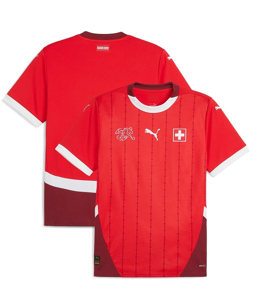 Puma Men's Red Switzerland National Team 2024 Home Replica Jersey