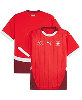 Puma Men's Red Switzerland National Team 2024 Home Replica Jersey