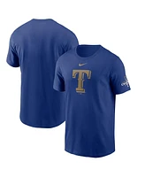 Nike Men's Royal Texas Rangers 2024 Gold Collection Logo T-Shirt