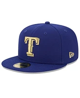 New Era Men's Royal Texas Rangers 2024 Gold Collection 59FIFTY Fitted Hat