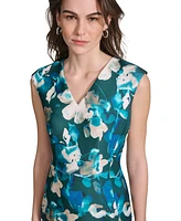 Calvin Klein Women's Floral-Print Sleeveless Dress