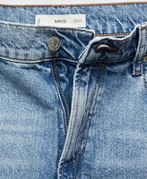 Mango Men's Regular Fit Medium Wash Jeans