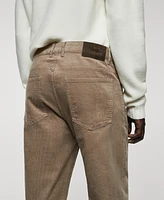 Mango Men's Micro-Corduroy Slim-Fit Pants