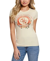 Guess Women's Picnic Logo Graphic Print T-Shirt