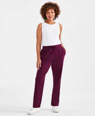 Style & Co Women's Mid Rise Drawstring-Waist Sweatpants, Created for Macy's