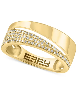 Effy Diamond Pave Cutout Statement Ring (1/4 ct. t.w.) in 14k Gold