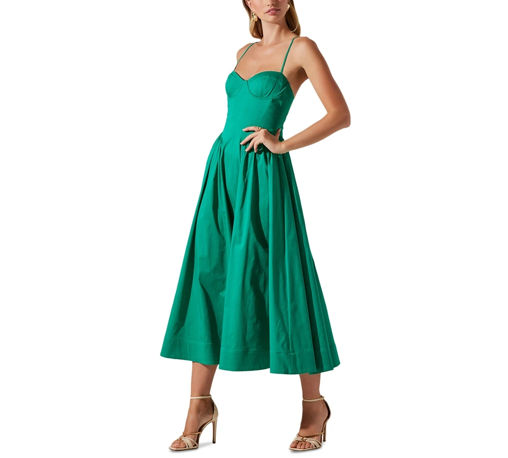 Astr the Label Women's Bellamy Sleeveless Fit & Flare Midi Dress