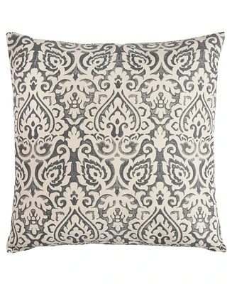 Rizzy Home Damask Polyester Filled Decorative Pillow, 22" x