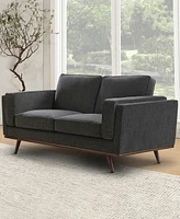 Abbyson Living Venice 67.5" Modern Fabric Loveseat